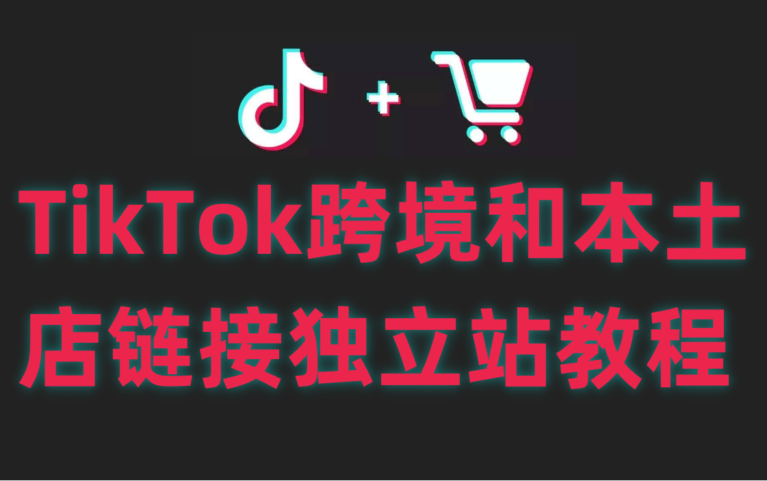 TikTok跨境和本土店链接独立站教程